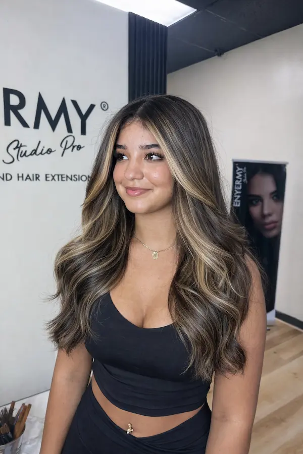 face framing balayage